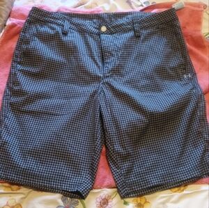 Under Armour Blue Flat Front Shorts